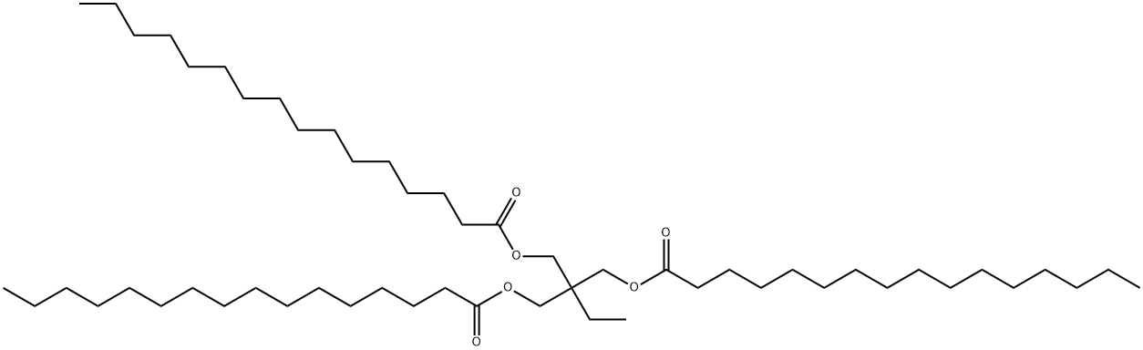 2-ethyl-2-[[(1-oxohexadecyl)oxy]methyl]propane-1,3-diyl bispalmitate 结构式