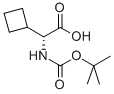 Boc-D-环丁基甘氨酸 结构式