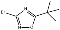 3-溴-5-叔丁基-1,2,4-恶二唑 结构式