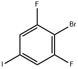 2-溴-1,3-二氟-5-碘苯 结构式