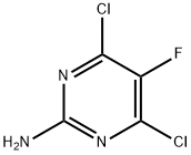 4,6-二氯-5-氟-2-氨基嘧啶 结构式