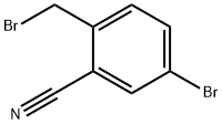 4-溴-2-氰基溴苄 结构式