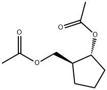 Cyclopentanemethanol, 2-(acetyloxy)-, acetate, (1S-trans)- (9CI) 结构式