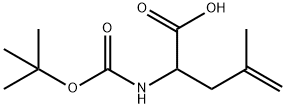 BOC-甲基烯丙基甘氨酸 结构式