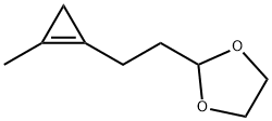 1,3-Dioxolane,  2-[2-(2-methyl-1-cyclopropen-1-yl)ethyl]- 结构式