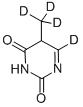 胸腺嘧啶-甲基-D3-6-D 结构式
