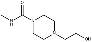 1-Piperazinecarboxamide,4-(2-hydroxyethyl)-N-methyl-(9CI) 结构式