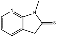 2H-Pyrrolo[2,3-b]pyridine-2-thione,  1,3-dihydro-1-methyl- 结构式