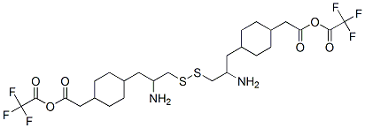 1,1'-dithiobis(2-amino-3-(4-(carboxymethyl)cyclohexyl)propane) bis(trifluoroacetate) 结构式