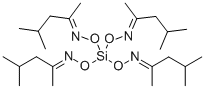 四(4-甲基-2-戊酮)肟基硅烷 结构式