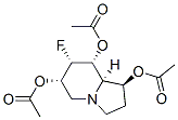 1,6,8-Indolizinetriol, 7-fluorooctahydro-, triacetate (ester), 1S-(1.alpha.,6.beta.,7.beta.,8.beta.,8a.beta.)- 结构式