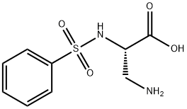 3-Amino-(2S)-phenylsulfonylaminopropionicacid 结构式