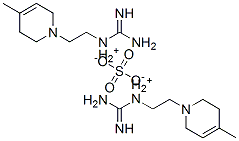 [2-(3,6-dihydro-4-methyl-1(2H)-pyridyl)ethyl]guanidinium sulphate 结构式