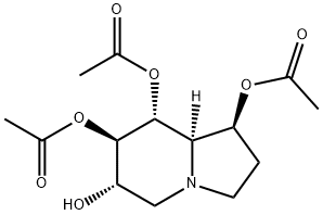 1,6,7,8-Indolizinetetrol, octahydro-, 1,7,8-triacetate, 1S-(1.alpha.,6.beta.,7.alpha.,8.beta.,8a.beta.)- 结构式
