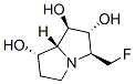 1H-Pyrrolizine-1,2,7-triol, 3-(fluoromethyl)hexahydro-, 1R-(1.alpha.,2.beta.,3.alpha.,7.beta.,7a.alpha.)- 结构式