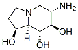 1,7,8-Indolizinetriol, 6-aminooctahydro-, 1S-(1.alpha.,6.beta.,7.alpha.,8.beta.,8a.beta.)- 结构式