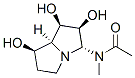 Acetamide, N-(hexahydro-1,2,7-trihydroxy-1H-pyrrolizin-3-yl)methyl-, 1R-(1.alpha.,2.beta.,3.alpha.,7.beta.,7a.alpha.)- 结构式