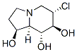 1,7,8-Indolizinetriol, 6-chlorooctahydro-, 1S-(1.alpha.,6.beta.,7.alpha.,8.beta.,8a.beta.)- 结构式