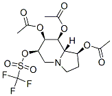 Methanesulfonic acid, trifluoro-, 1,7,8-tris(acetyloxy)octahydro-6-indolizinyl ester, 1S-(1.alpha.,6.beta.,7.alpha.,8.beta.,8a.beta.)- 结构式