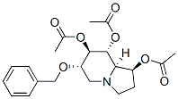 1,7,8-Indolizinetriol, octahydro-6-(phenylmethoxy)-, triacetate (ester), 1S-(1.alpha.,6.beta.,7.alpha.,8.beta.,8a.beta.)- 结构式