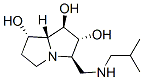 1H-Pyrrolizine-1,2,7-triol, hexahydro-3-(2-methylpropyl)aminomethyl-, 1R-(1.alpha.,2.beta.,3.alpha.,7.beta.,7a.alpha.)- 结构式