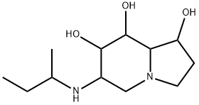 1,7,8-Indolizinetriol, octahydro-6-(1-methylpropyl)amino- 结构式