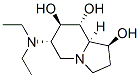 1,7,8-Indolizinetriol, 6-(diethylamino)octahydro-, 1S-(1.alpha.,6.beta.,7.alpha.,8.beta.,8a.beta.)- 结构式