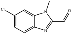 6-氯-1-甲基-1H-1,3-苯并咪唑-2-甲醛 结构式