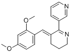 (3E)-3-[(2,4-二甲氧基苯基)亚甲基]-3,4,5,6-四氢-2,3'-联吡啶二盐酸盐 结构式