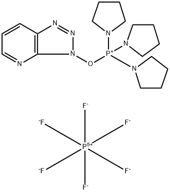 (7-氮杂苯并三唑-1-氧)三吡咯磷六氟磷酸盐 结构式