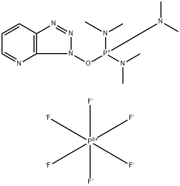 7-氮杂苯并三唑-1-基氧基三(二甲胺基)膦六氟磷酸盐 结构式