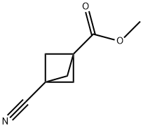 3-氰基双环[1.1.1]戊烷-1-羧酸甲酯 结构式