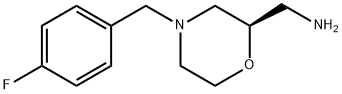 2-MorpholineMethanaMine, 4-[(4-fluorophenyl)Methyl]-, (2R)- 结构式