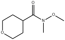 N-甲氧基-N-甲基四氢吡喃-4-甲酰胺 结构式