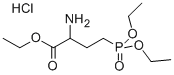 (D,L)-(+/-)-2-AMINO-4-(DIETHYLPHOSPHONO)BUTANOIC ACID, ETHYL ESTER, HYDROCHLORIDE 结构式