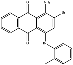 1-氨基-2-溴-4-邻甲苯胺蒽醌 结构式