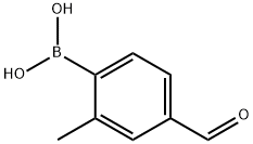 4-醛基-2-甲基苯硼酸 结构式