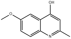 4-羟基-6-甲氧基-2-甲基喹啉 结构式