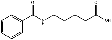 5-(苯甲酰氨基)正戊酸 结构式