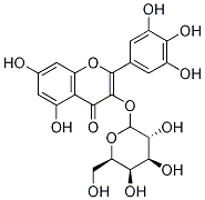 杨梅素-3-O-半乳糖苷 结构式