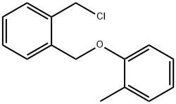 2-(2-甲基苯氧甲基)苄基氯 结构式