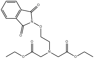 Diethyl N-[(2-Phthalimido)oxy]ethyl-N,N-Di-ethanoate 结构式