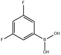 3,5-二氟苯硼酸 结构式