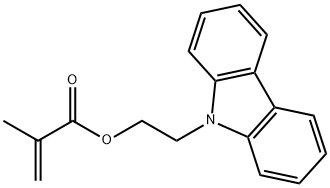 9H-咔唑-9-乙基甲基丙烯酸酯 结构式