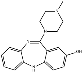 11-(4-METHYL-PIPERAZIN-1-YL)-5H-DIBENZO[B,E][1,4]DIAZEPIN-2-OL 结构式