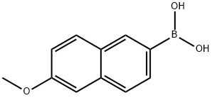 6-甲氧基萘-2-硼酸 结构式