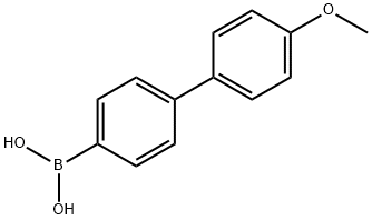 4'-甲氧基联苯-4-基硼酸 结构式