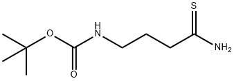 叔-丁基 N-(3-氨基甲硫杂酰丙基)氨基甲酯 结构式