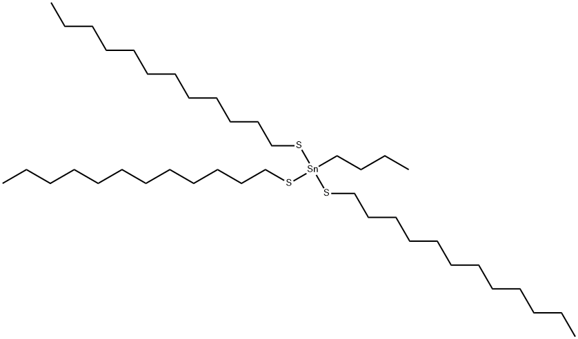 butyltris(dodecylthio)stannane  结构式