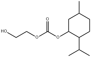 Carbonic acid, 2-hydroxyethyl 5-methyl-2-(1-methylethyl)cyclohexyl ester 结构式